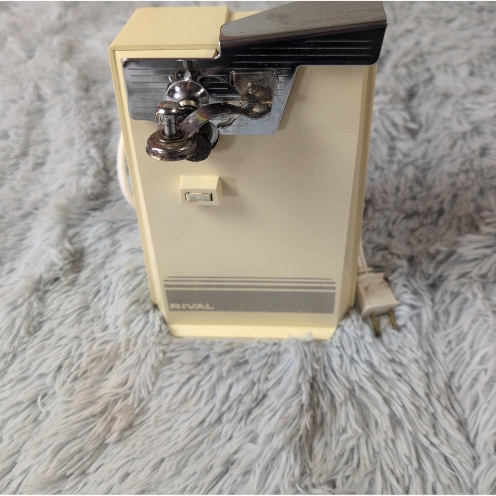Vintage Rival Automatic Electric Can Opener 998A Plastic Metal Tested Works